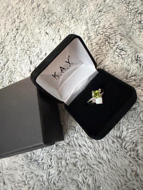 Kay Jewelers Jewelry - KAY Jewelers Peridot and Tourmaline Stone Ring Sterling Silver personalized